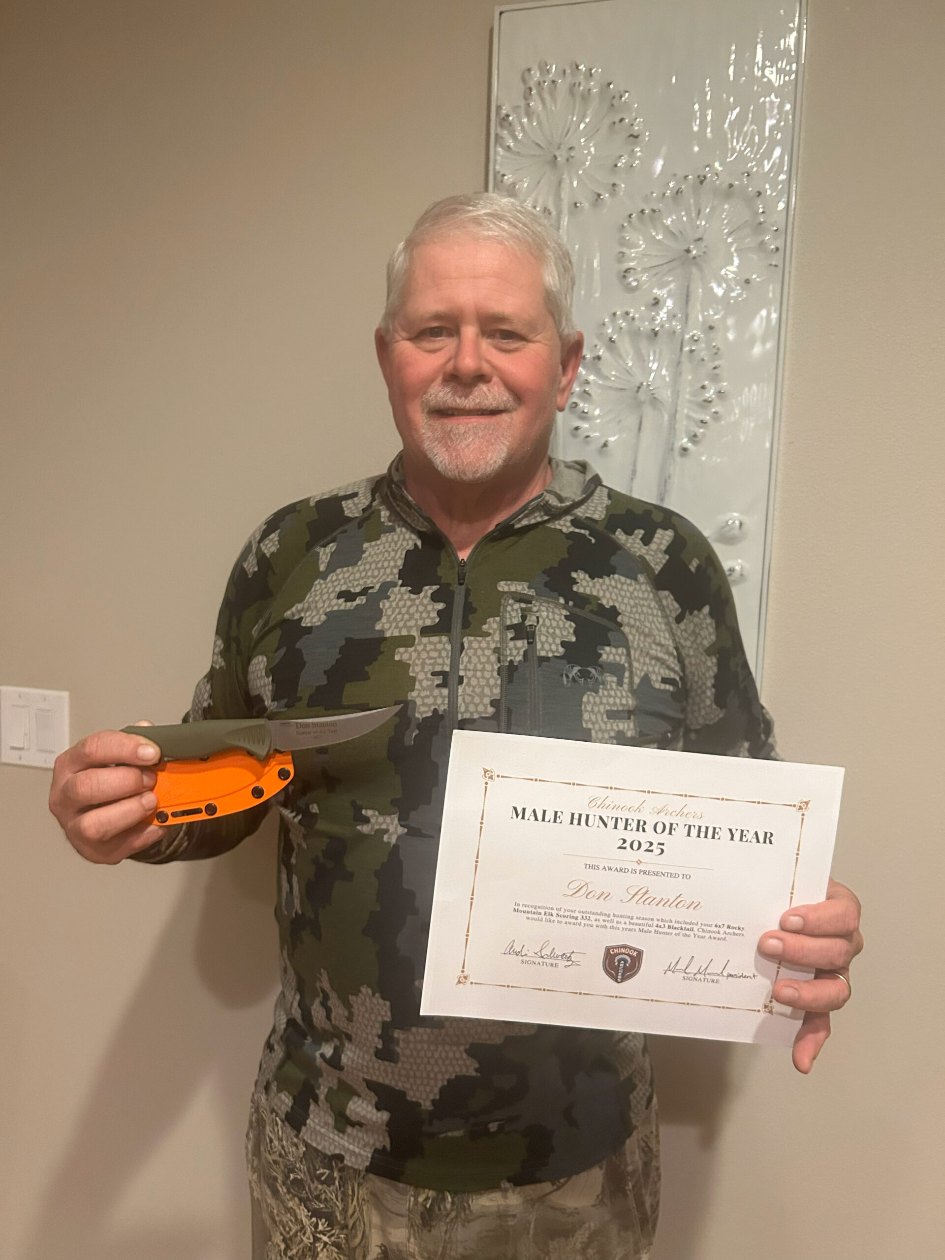 Don Stanton, 2025 Male Hunter of the Year.